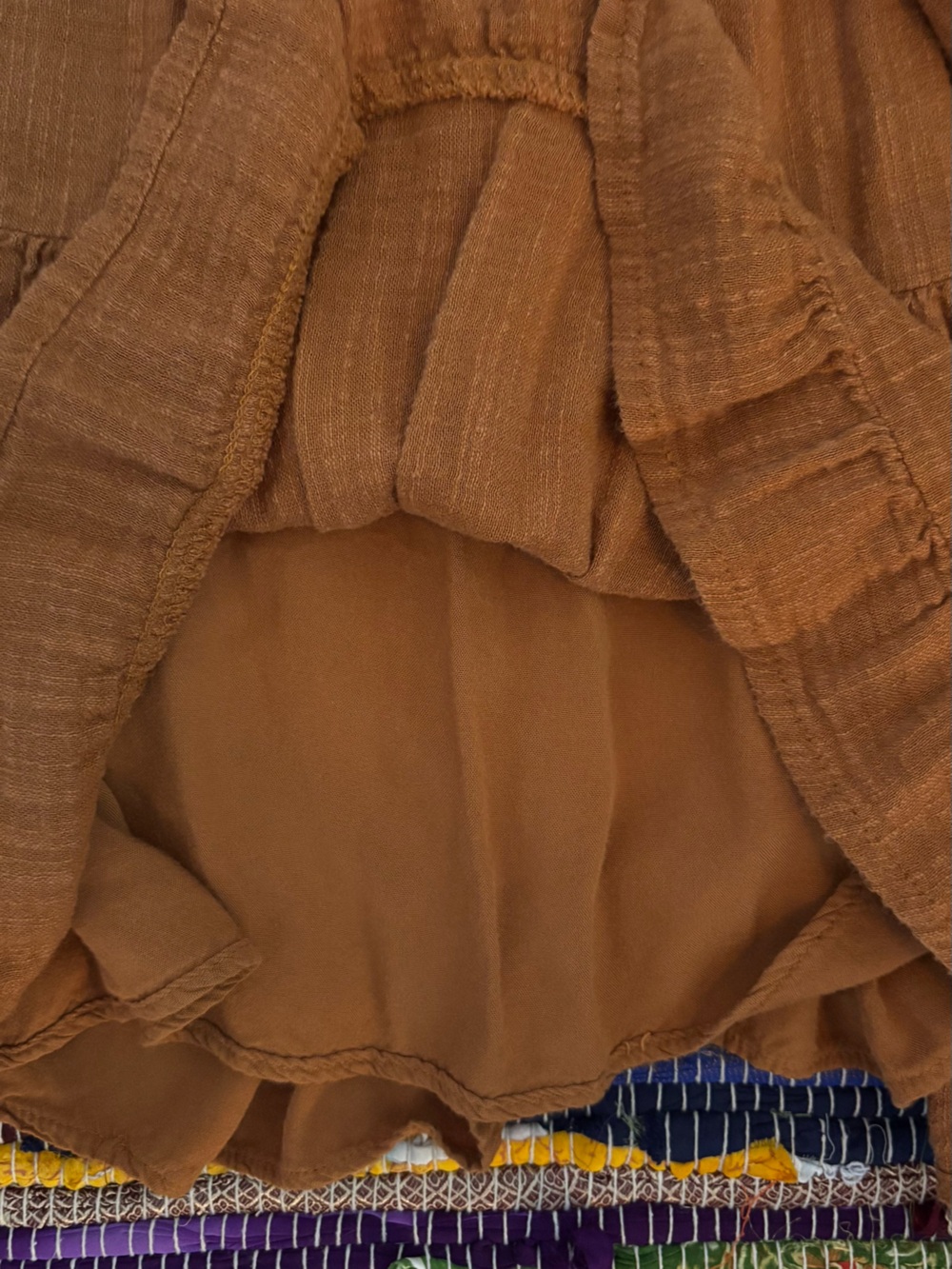 PULL&BEAR RUST BROWN MINI DRESS - Picture 4 of 5